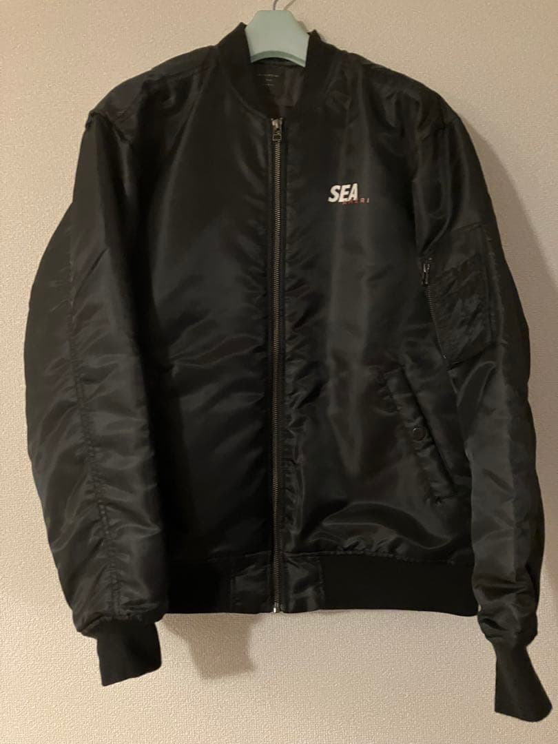 wind and sea AMIRI MA-1 ジャケット Lサイズ 黒