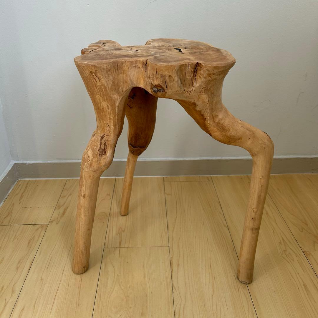 無垢材　スツール