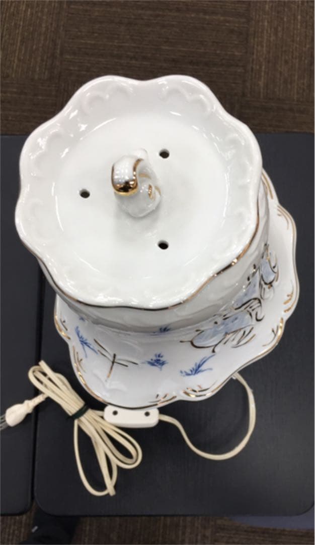 陶器　スタンド　白