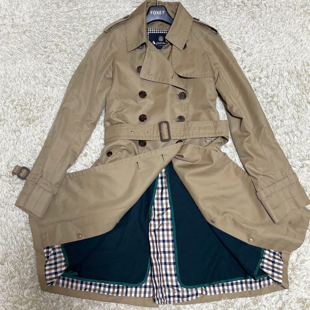 極美品 アクアスキュータムAquascutumトレンチコート ライナー付