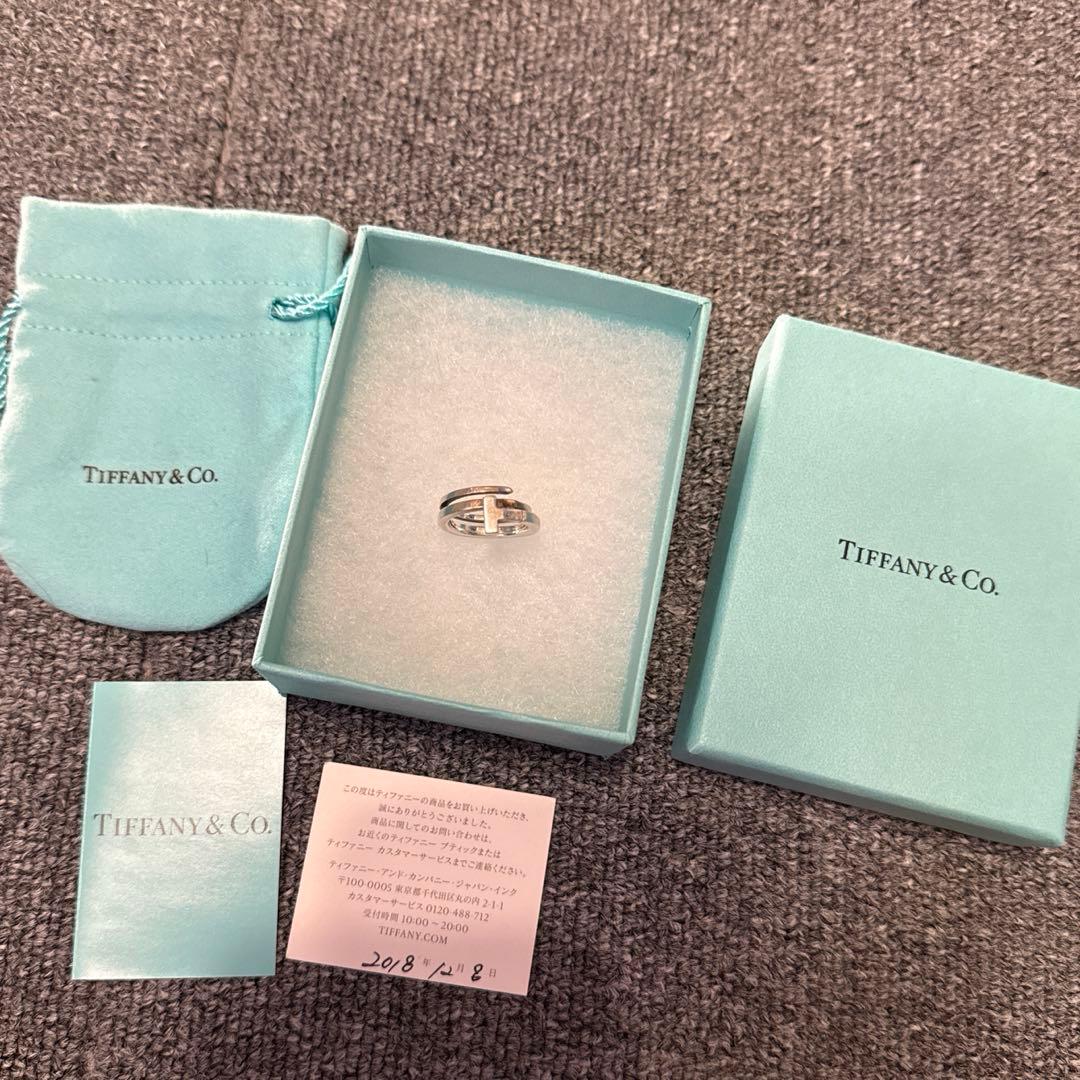 ティファニー Tスクエア ラップリング シルバー925 約9号