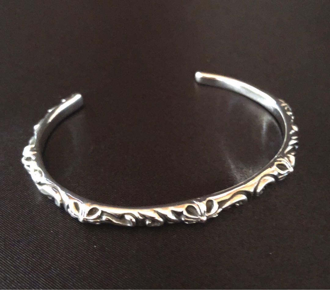 2個セット　シルバー925 バングル　クロス　プラス　⑥ 7455