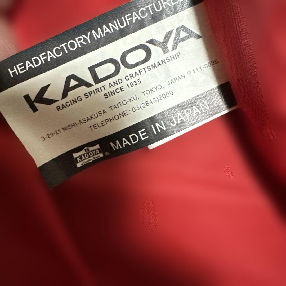 KADOYA ヘッドファクトリー オリーブ レザー シングルライダース カドヤ