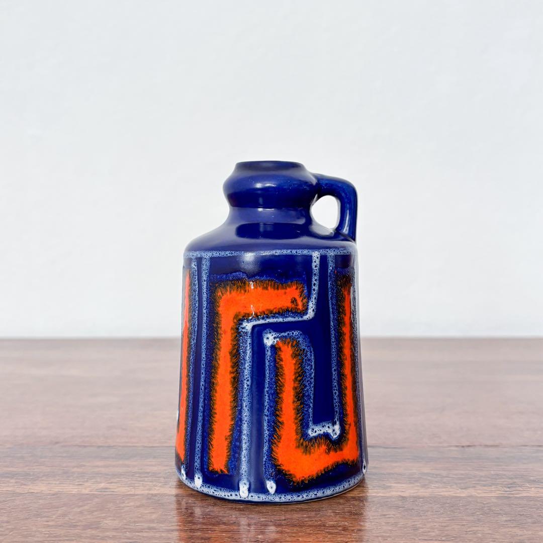 【東ドイツ Strehlaの花瓶】Fat lavaミッドセンチュリー 406