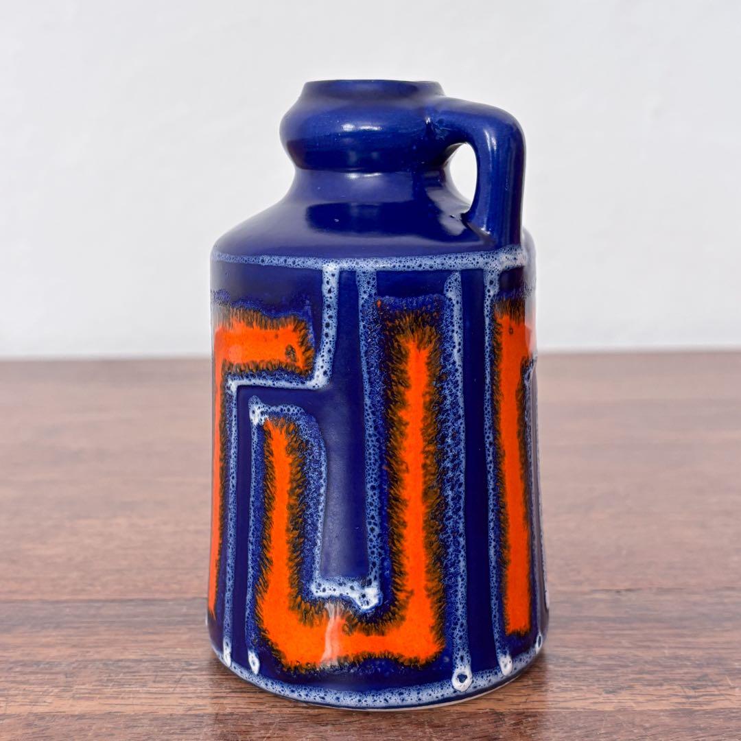 【東ドイツ Strehlaの花瓶】Fat lavaミッドセンチュリー 406