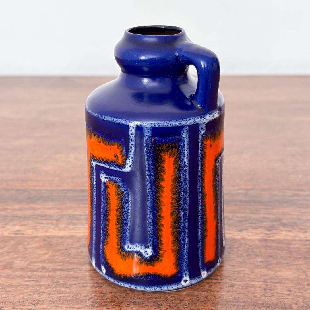 【東ドイツ Strehlaの花瓶】Fat lavaミッドセンチュリー 406