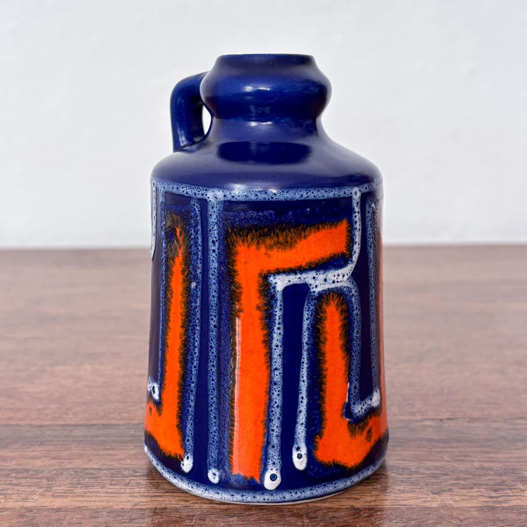 【東ドイツ Strehlaの花瓶】Fat lavaミッドセンチュリー 406