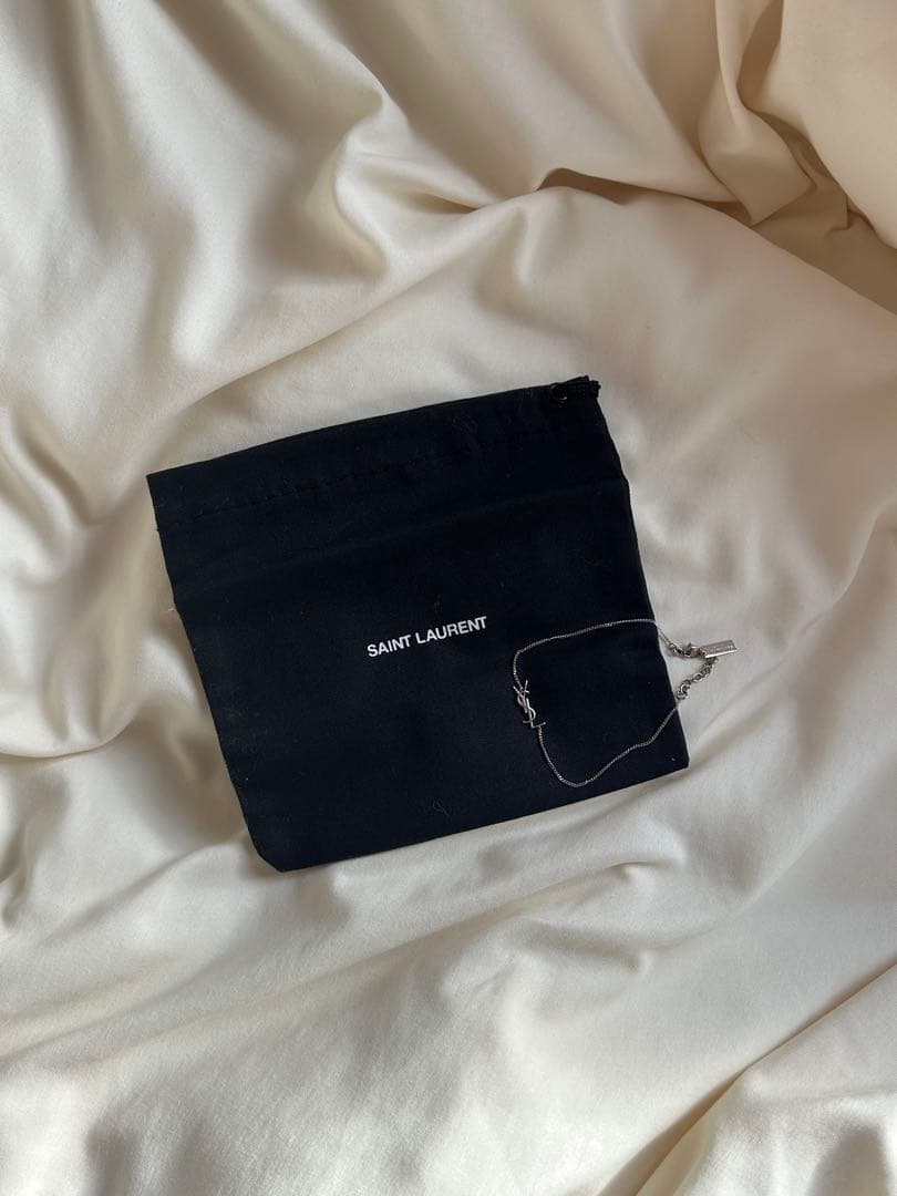 サンローラン YSLロゴ ブレスレット GP シルバー