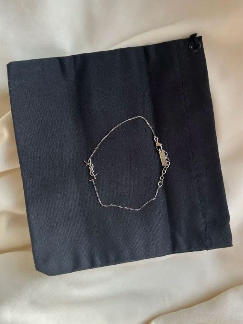 サンローラン YSLロゴ ブレスレット GP シルバー