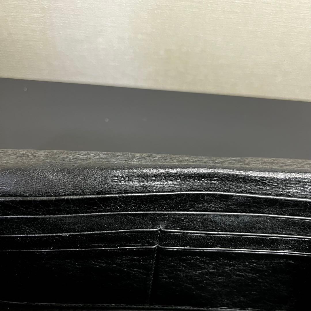 BALENCIAGA バレンシアガ レザー 長財布 ブラック