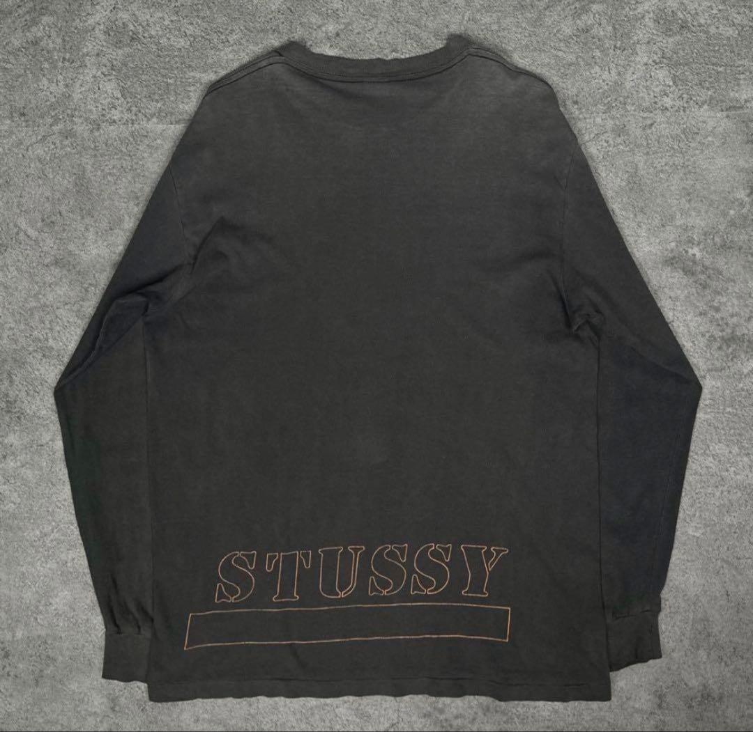 ル*プ様 OLD Stussy カモフラージュロゴ 長袖Tシャツ