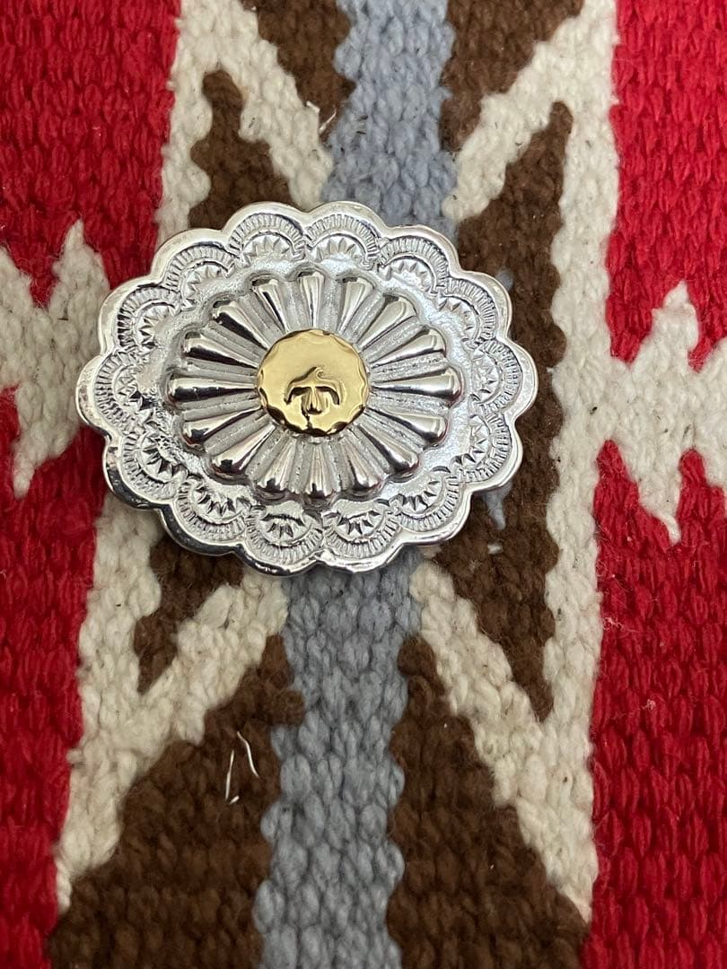 goro's ゴローズ　k18イーグルメタル付きフラワーコンチョ　フラワー　横