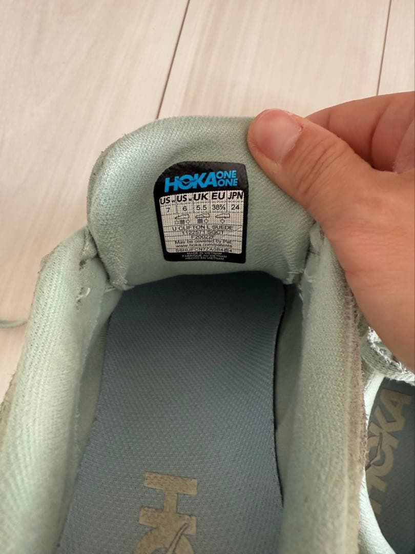 HOKA ONE ONE ローカット ミントグリーン24cm