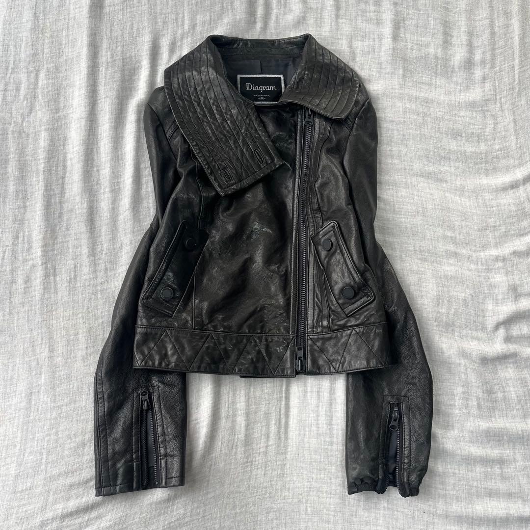 ジャケット・アウター UNKNOWN leather jacket