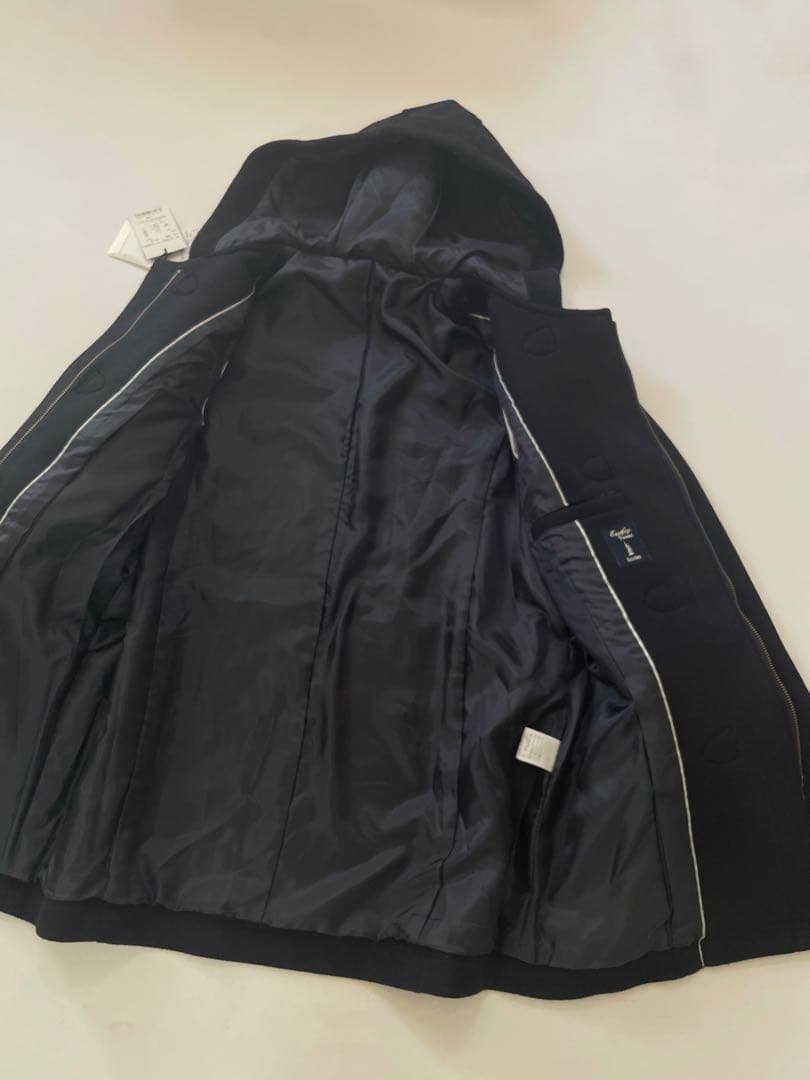 タグ付き 定価5万 ダッフルコート EASTBOY Venus アンゴラ混 紺
