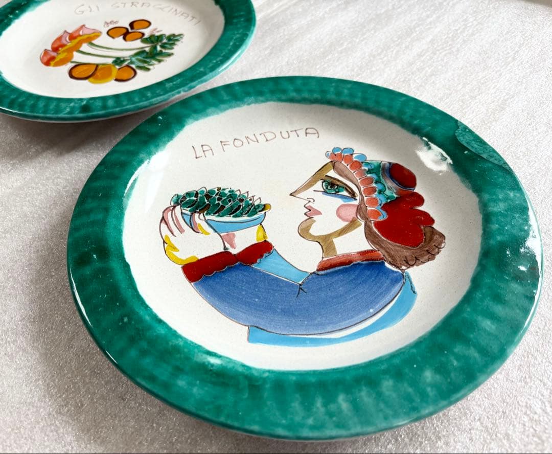 イタリア　DESIMONEデシモーネさんのプレート　2枚セット