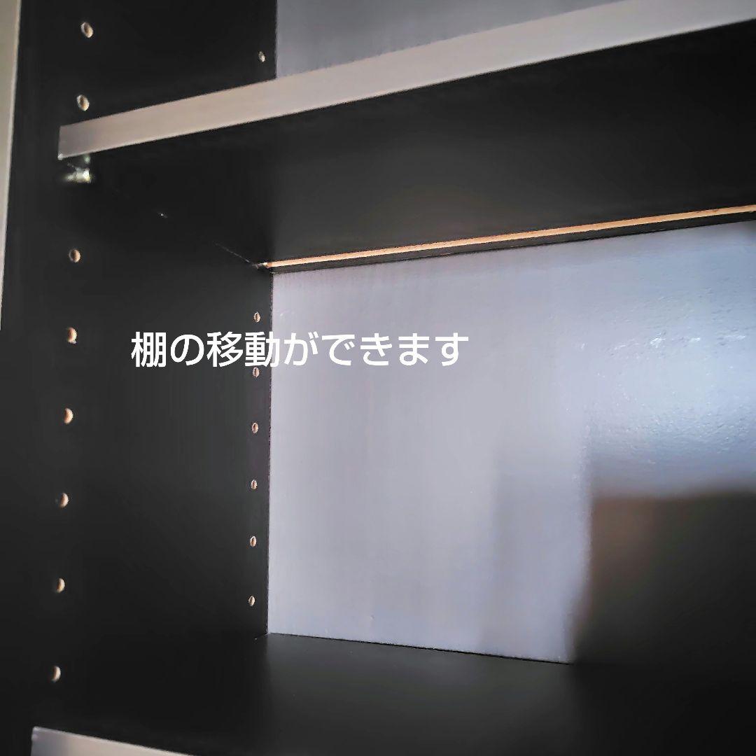 本棚　マガジンラック　漫画　CD　収納棚　ダークブラウン　棚移動　組み立て済み①