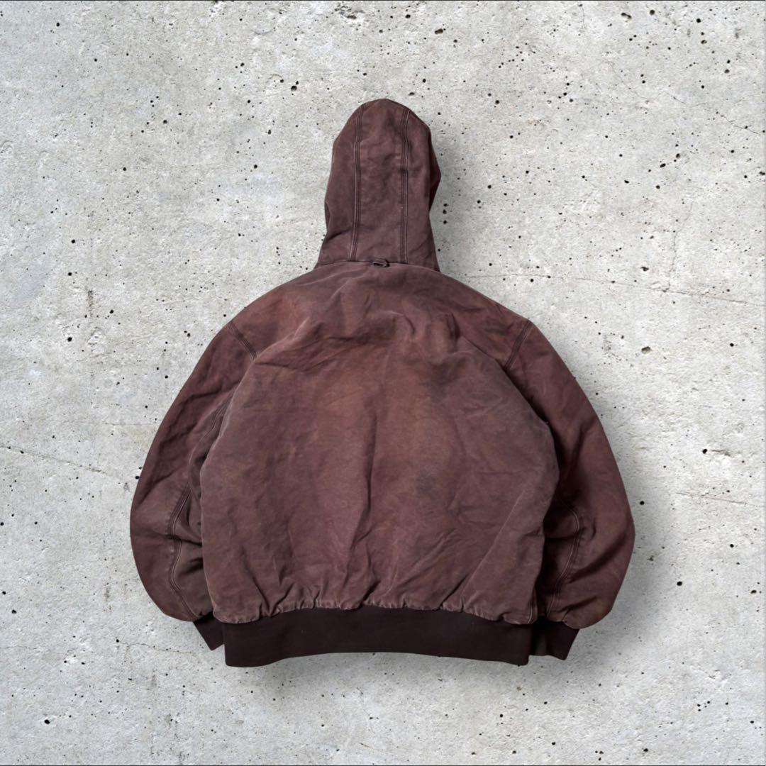 ダック アクティブジャケット 企業刺繍　REDHEAD フェード ブラウン L