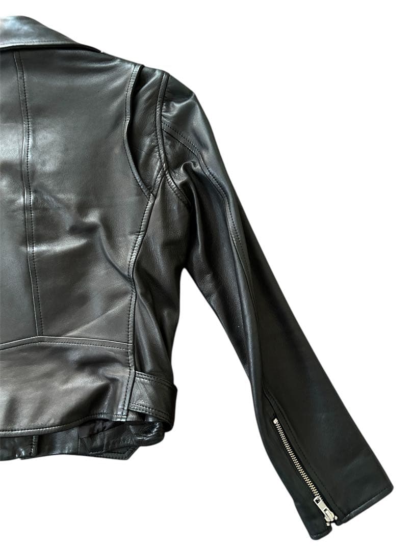 スピックアンドスパン ライダースジャケット 本革(羊) サイズ38