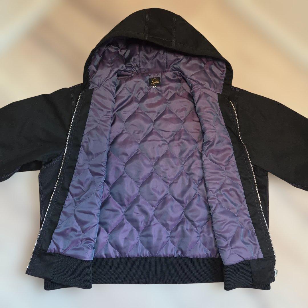 ★美品★【NEEDLES】Zipped Work Hoody　ブラック　Mサイズ