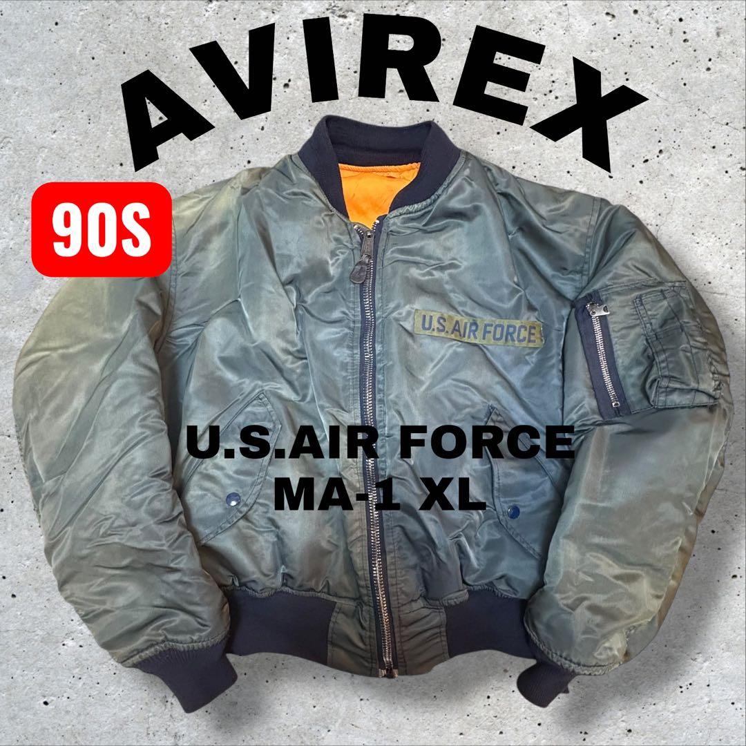 【ysi】90sAVIREX MA-1 フライトジャケットXL U.S.A