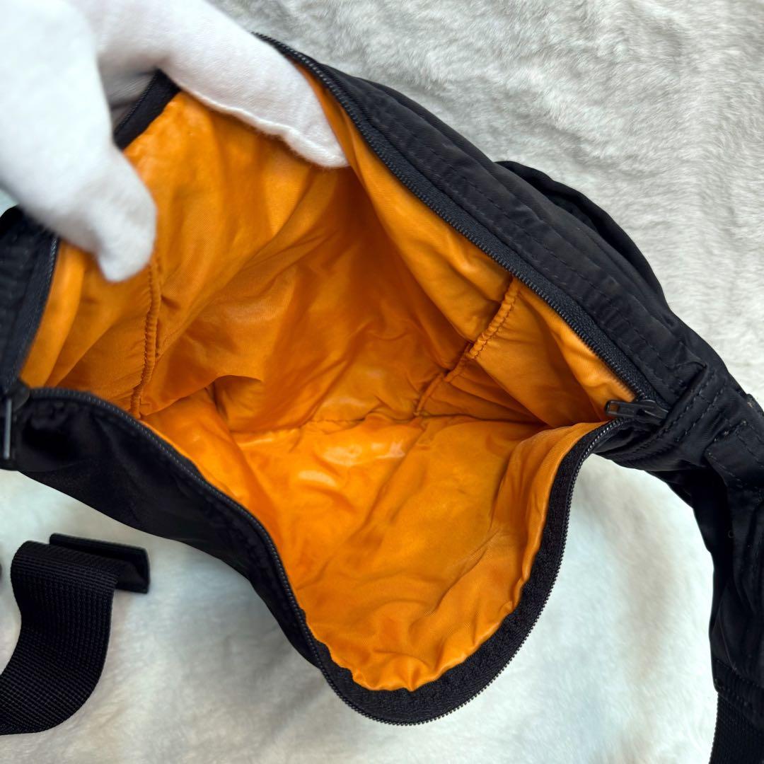 【極美品】ポーター　タンカー　ウエストバッグ　ウエストポーチ　ブラック　三日月