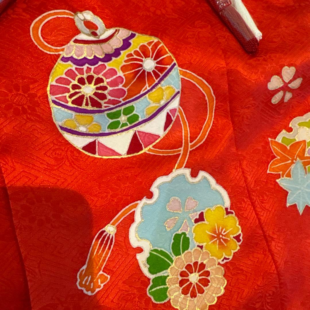 総額約8万円！七五三　正絹　被布　草履、おまけの足袋、髪飾り付き