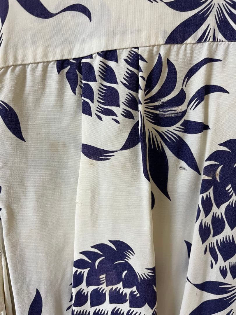 KAHANAMOKU パイナップル柄 アロハシャツ オリジナル