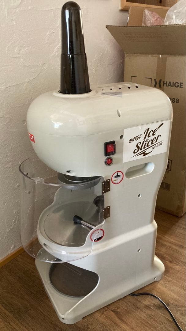 業務用かき氷機 ハイガー HAIGE WF-A288 ペダルスイッチ付