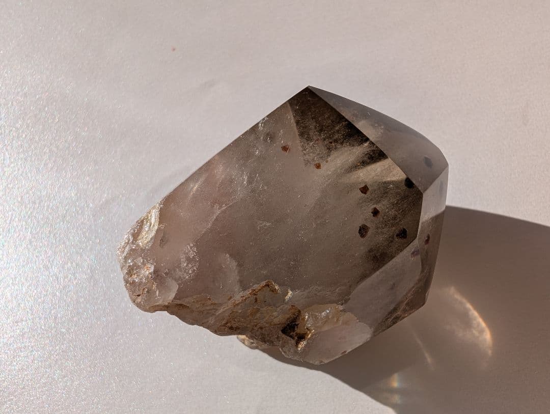 ガーネット イン クォーツ 磨き ポイント スモーキー