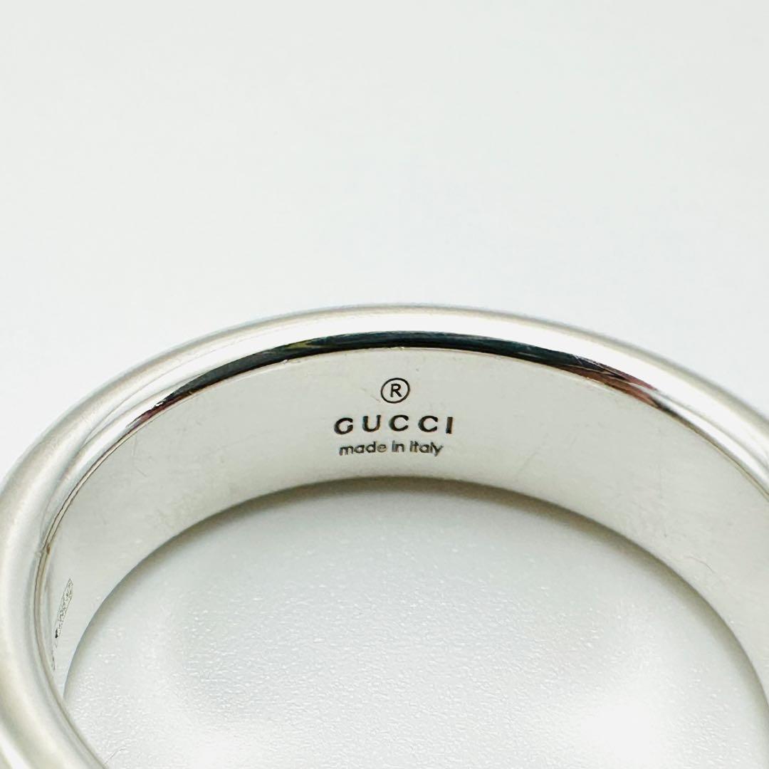 GUCCI グッチ　GG シグネチャ　シルバーリング　Ag925 18刻印