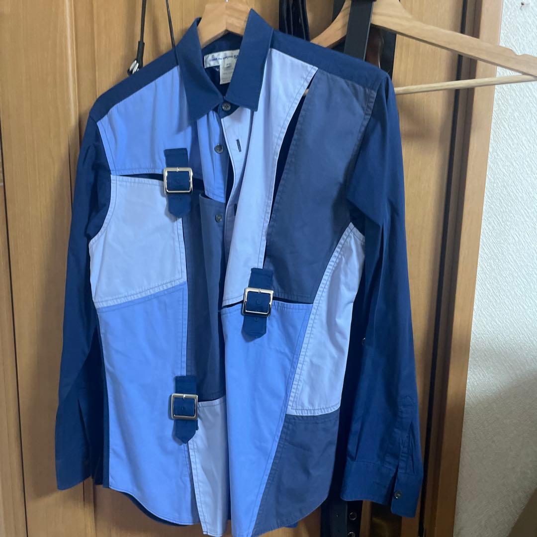 COMME des GARÇONS SHIRT ベルト連結　シャツ　XS