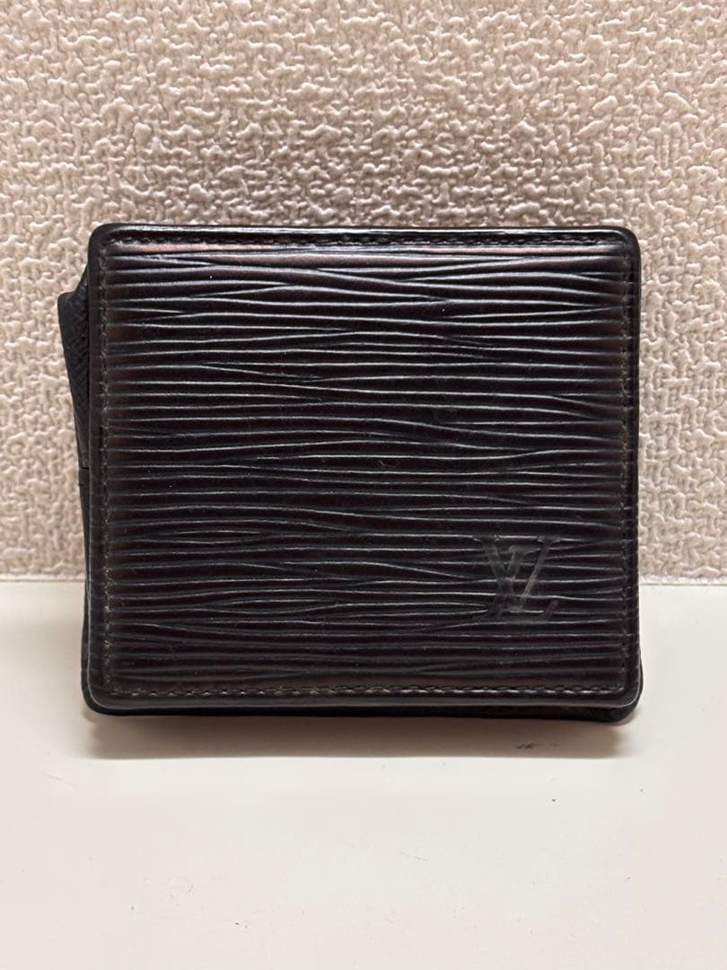 ルイヴィトン　ポルトモネ・ボワット　ケース　黒　エピ M63692