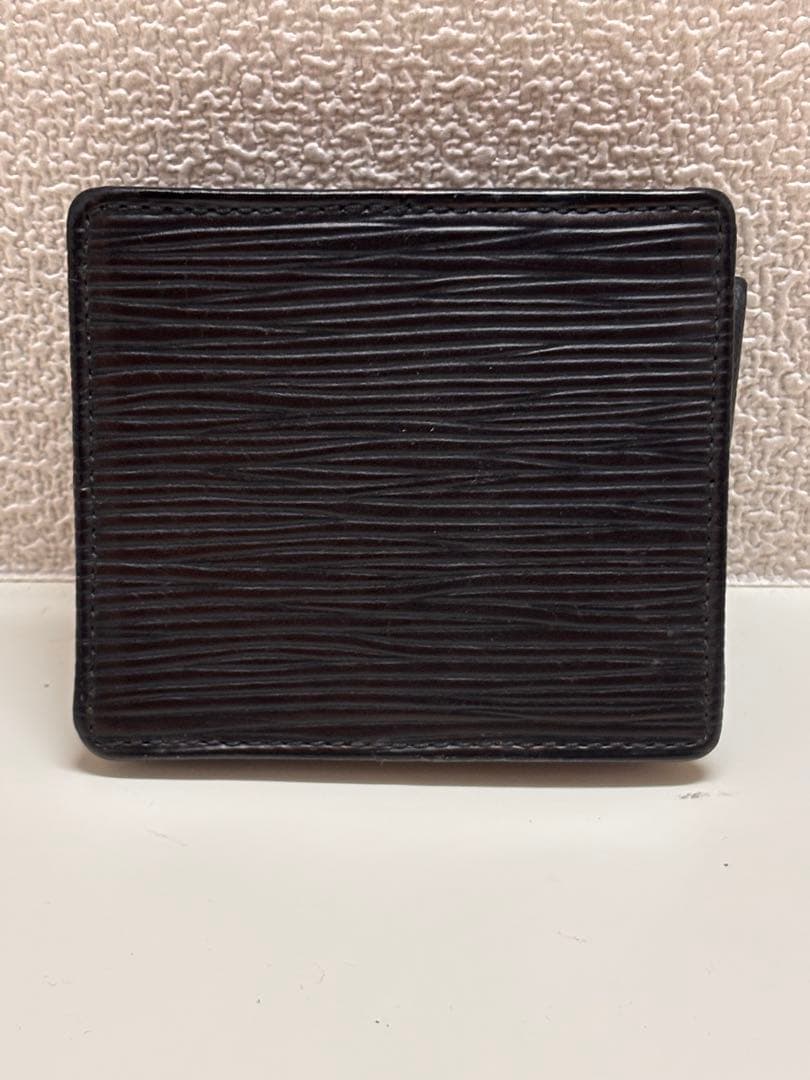 ルイヴィトン　ポルトモネ・ボワット　ケース　黒　エピ M63692