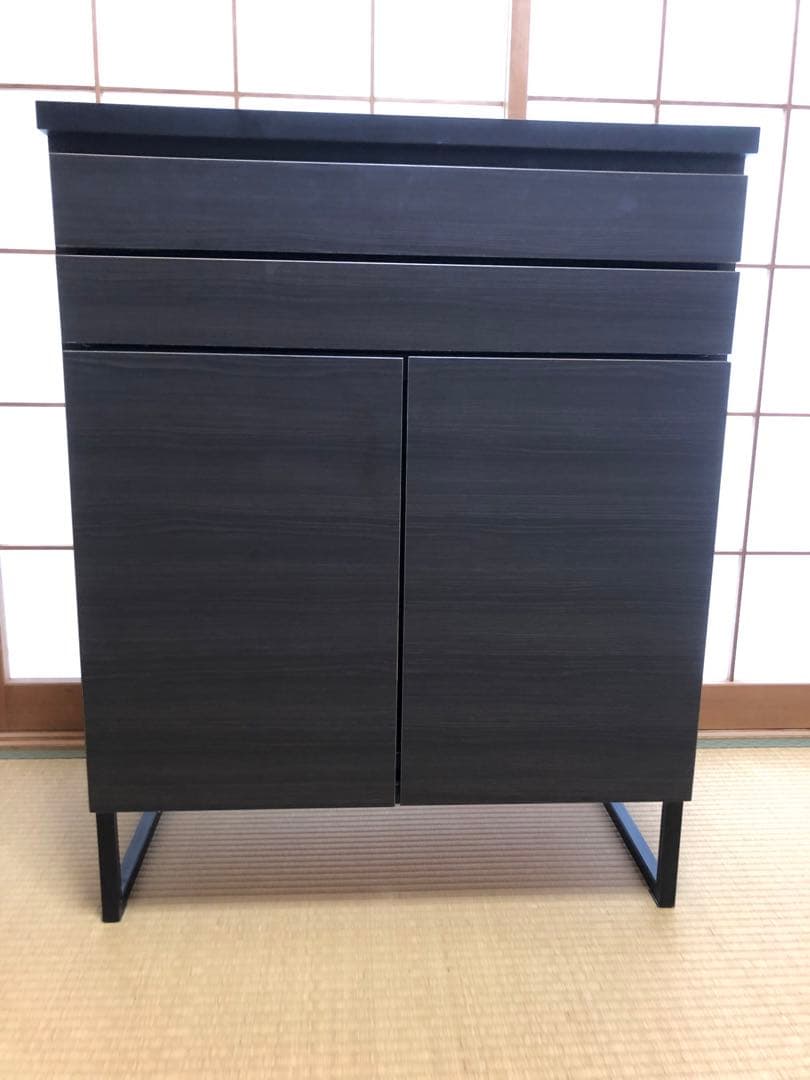 ダークブラウンPCキャビネット 日本製