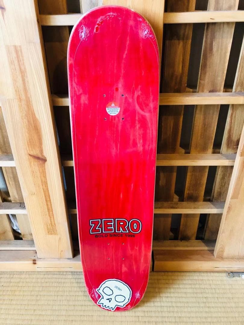 台湾製無地黒デッキテープ付き　ZERO ゼロ スケートボード8.0デッキ