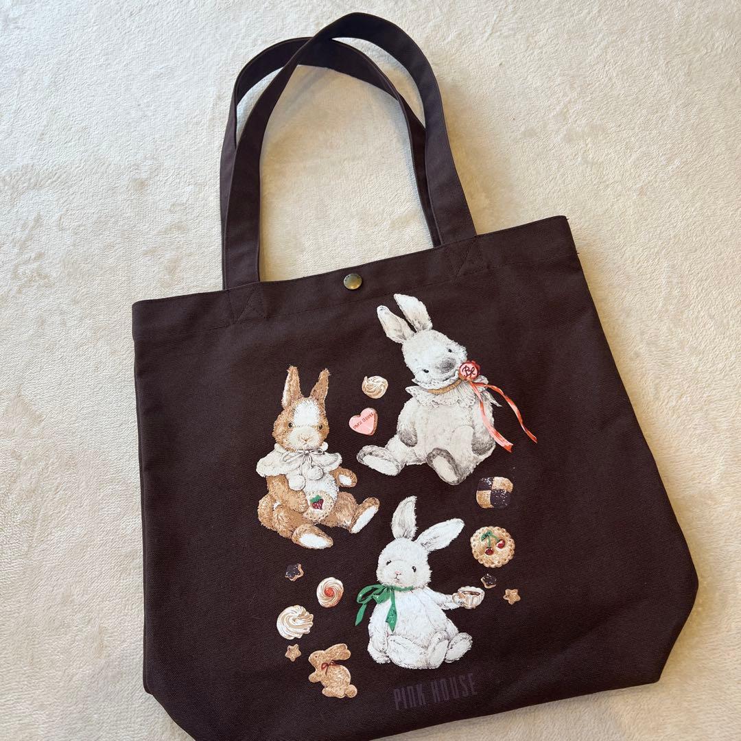 ピンクハウス　クッキーラビッツプリントバッグ