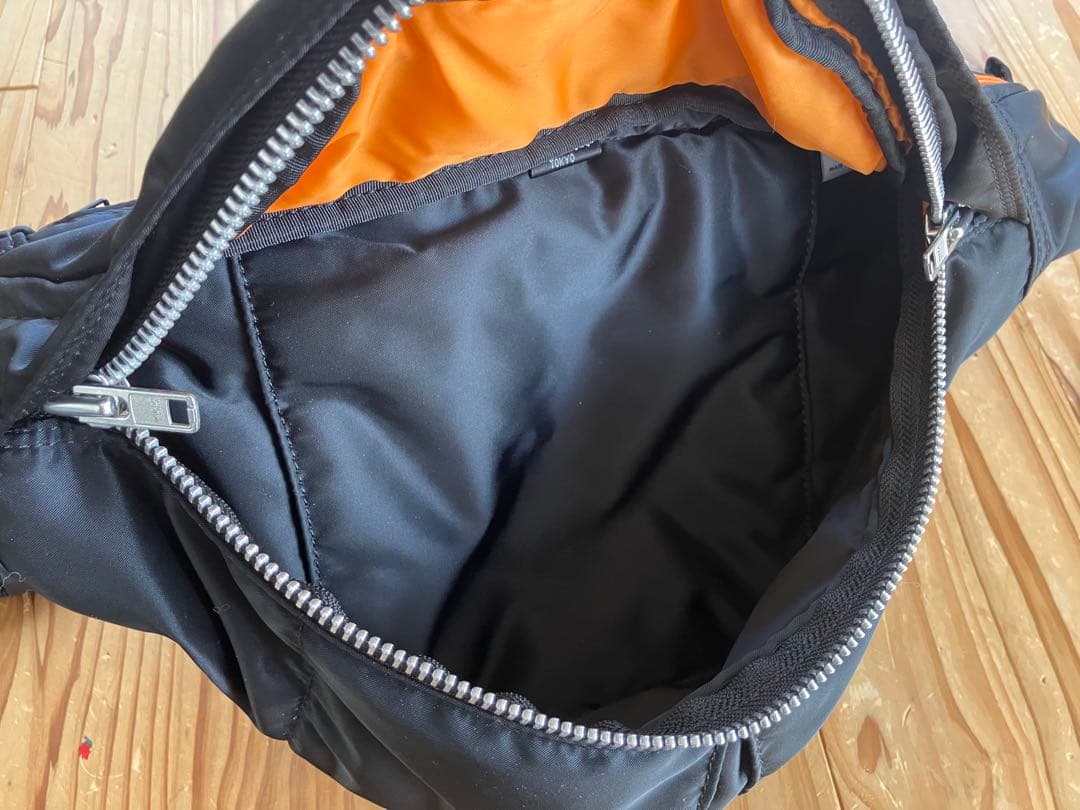 極美品 PORTER ポーター タンカー ウエストバッグ ブラック