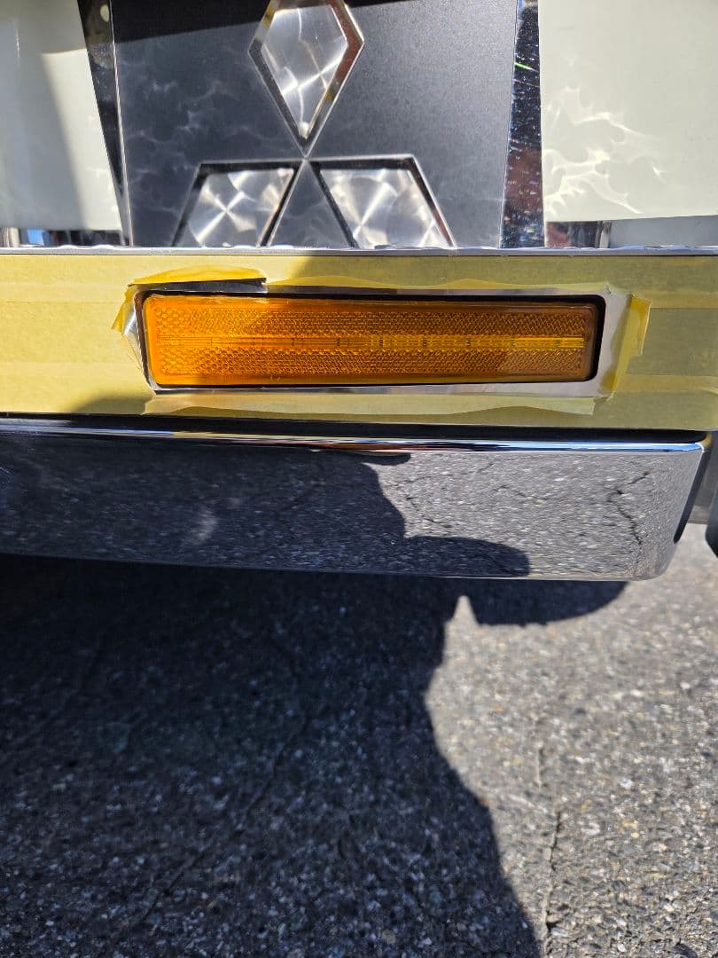 コ*ア様 17スーパーグレート　サイドステップアルミ縞板×鱗ステンボルトナット付