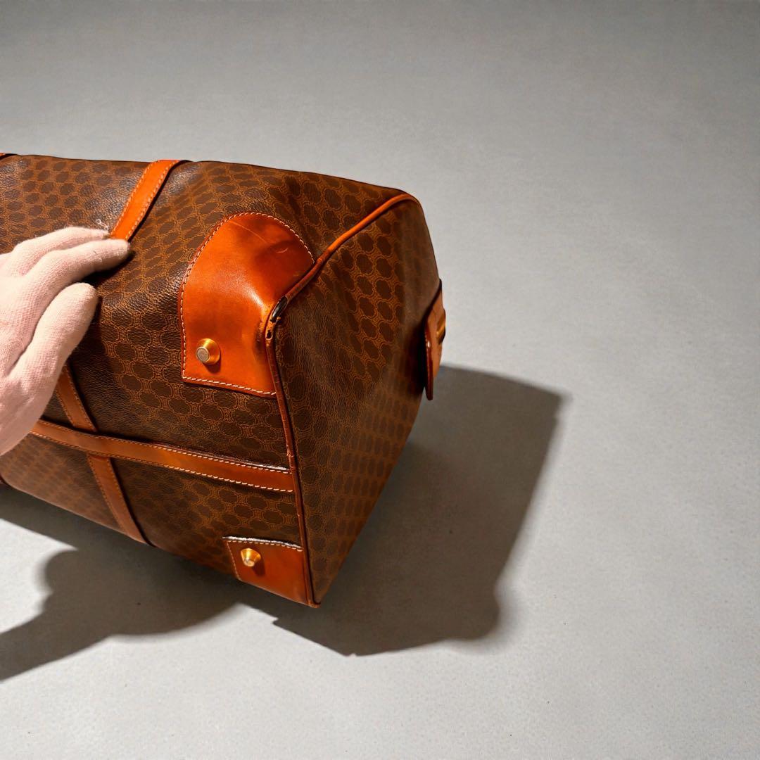 CELINE ボストンバッグ ブラウン/オレンジ