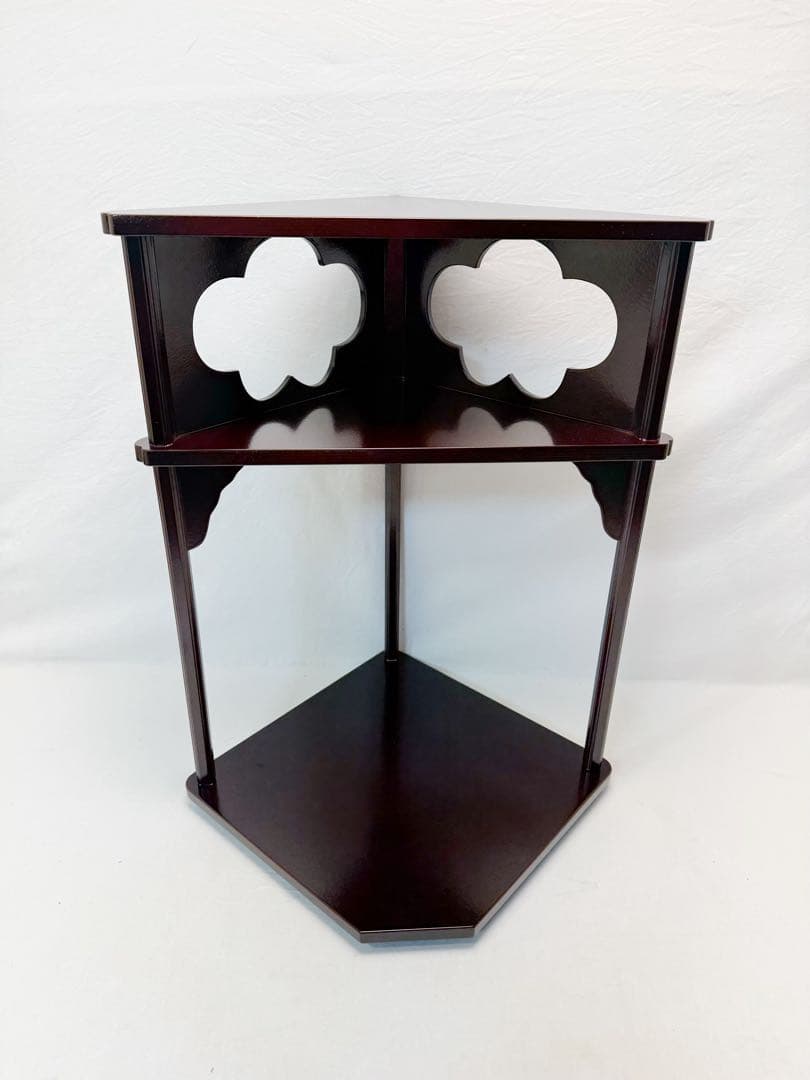 未使用 茶道具 好文棚 惺斎好写 溜塗 茶棚 組み立式 紙箱