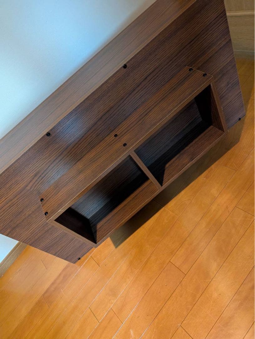 ■送料込■ニトリ 両サイド引き出し付きセンターテーブル ブラウン ローテーブル