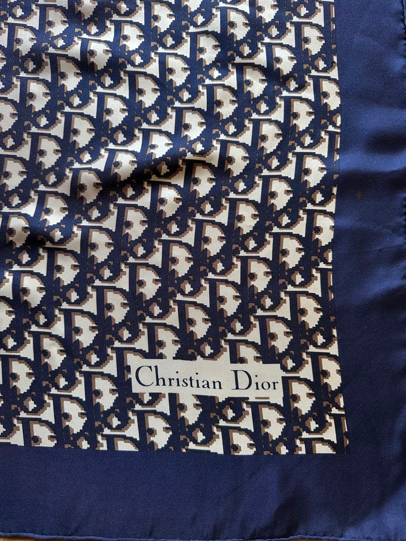 Christian Dior トロッター柄大判スカーフ