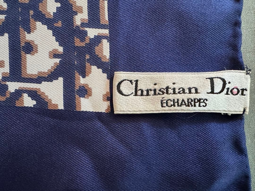 Christian Dior トロッター柄大判スカーフ