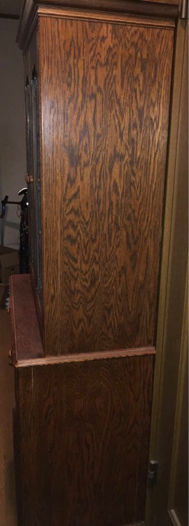 三越家具　ブルージュ　食器棚　ステンドグラス