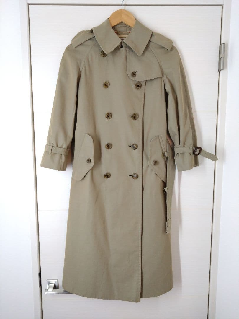 バーバリーズ　ノバチェック　トレンチコート　白タグ　ビンテージ