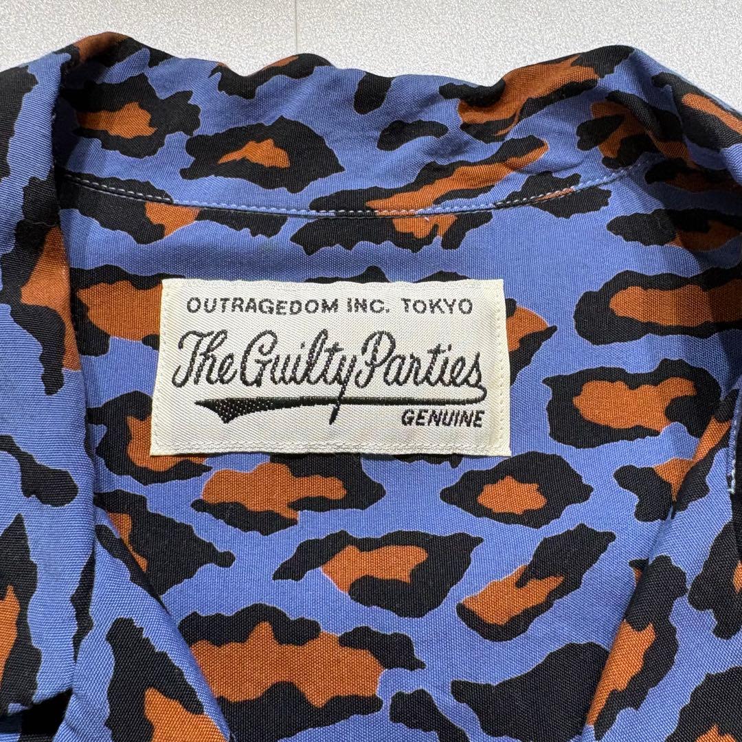 ワコマリア　レオパード柄長袖シャツ　レーヨン　ヒョウ柄　総柄