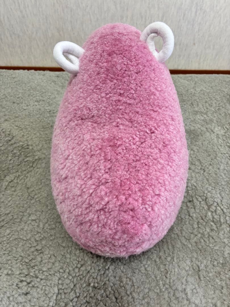 【ノン (^^)v　未使用】じぶんまくら　ムートン　ひつじぬいぐるみピンク
