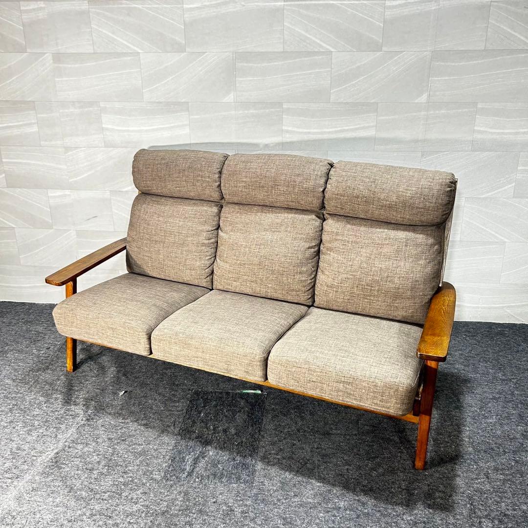 マナベインテリア 3人掛けソファ 布張りソファ ニーナ ソファ d4693