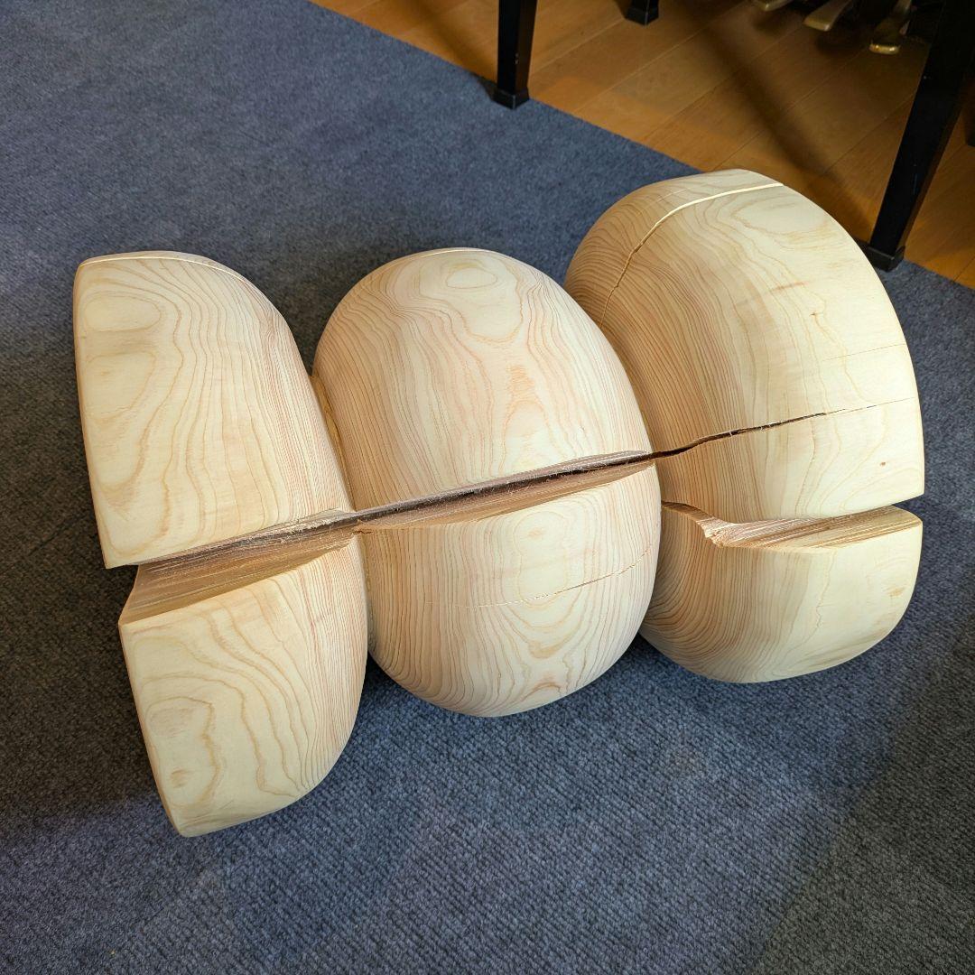 檜　切り株　丸太　椅子　スツール　 テーブル　高さ約41㎝